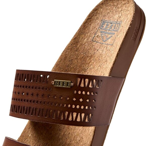 Cushion Vista Perf Sandals Women Rubber Cork Beach Casual Breathable - Picture 7 of 7